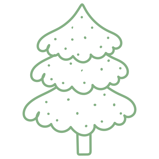 kerstboom Generic Hand Drawn Color icoon