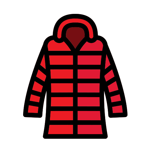 veste d'hiver Generic Outline Color Icône