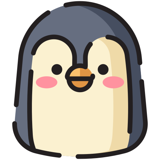 Penguin Generic Outline Color icon