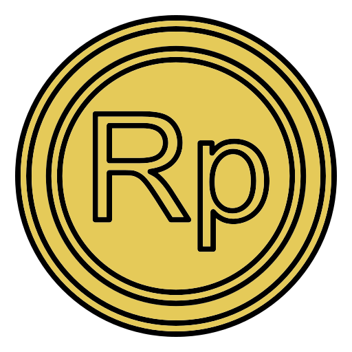 rupia Generic Outline Color icono