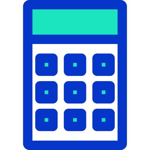 kalkulator Generic Fill & Lineal ikona