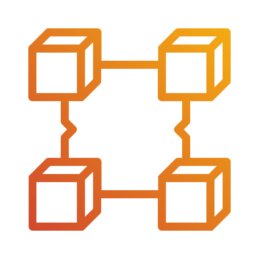 chaîne de blocs Generic Gradient Icône