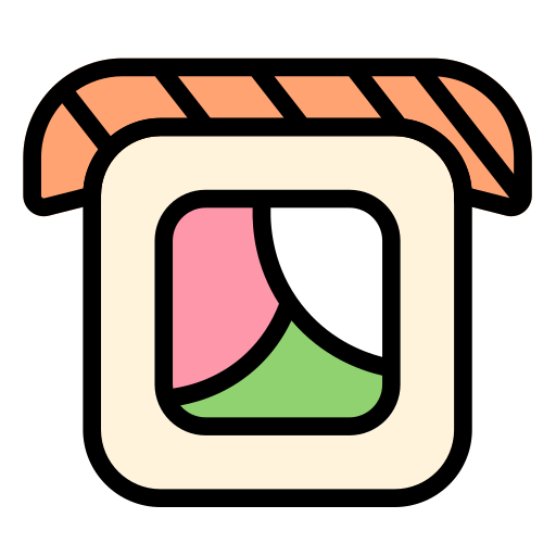 rollo de sushi Generic Outline Color icono