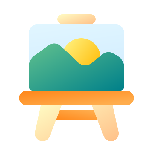 Easel Generic Flat Gradient icon
