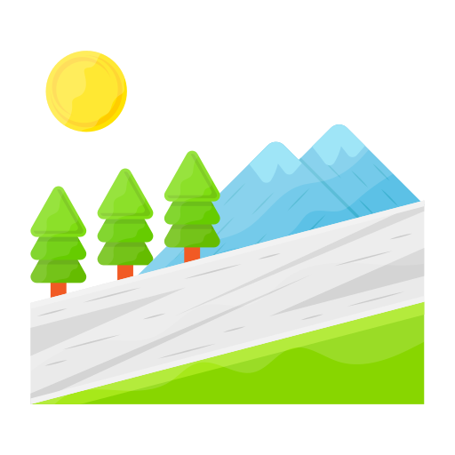 trasa górska Generic Flat ikona