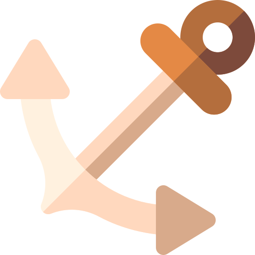 Anchor Basic Rounded Flat icon