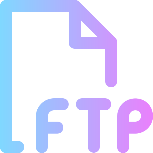 ftp Super Basic Rounded Gradient Icône