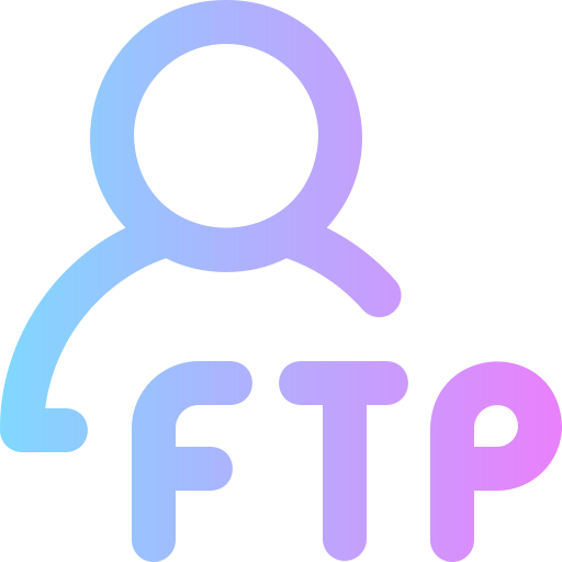 ftp Super Basic Rounded Gradient icon