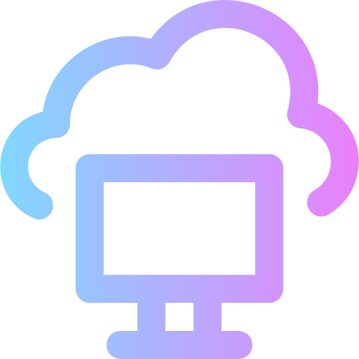 Cloud storage Super Basic Rounded Gradient icon