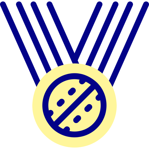 メダル Detailed Mixed Lineal color icon