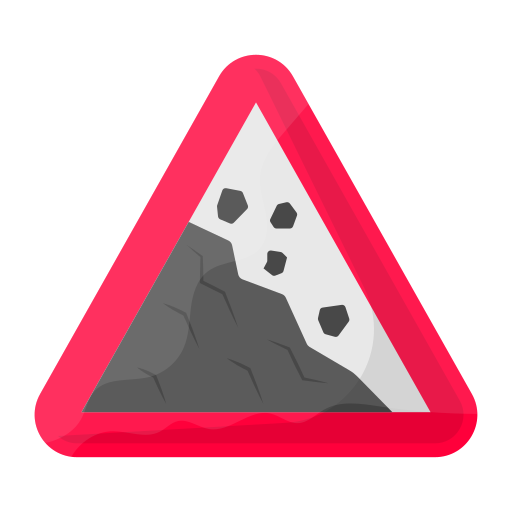 spadające skały Generic Flat ikona