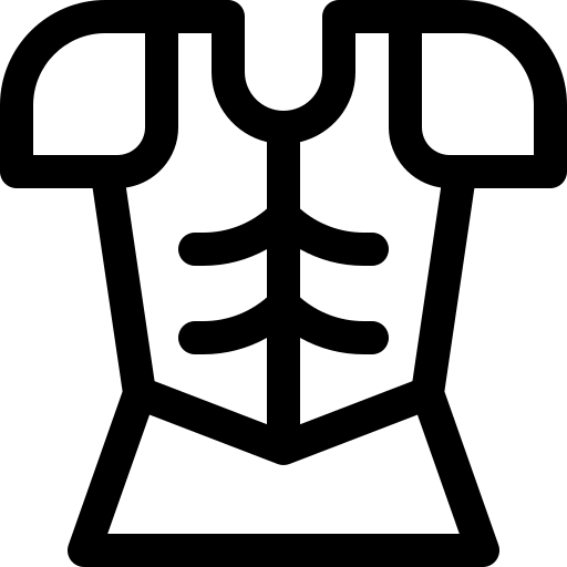 armure Basic Rounded Lineal Icône