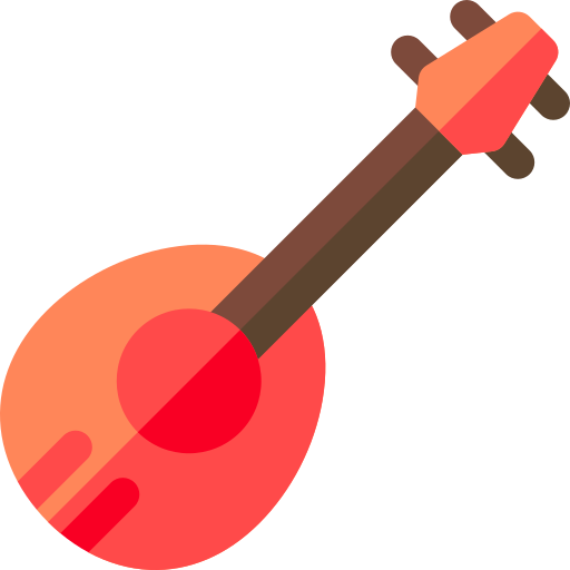 Mandolin Basic Rounded Flat icon