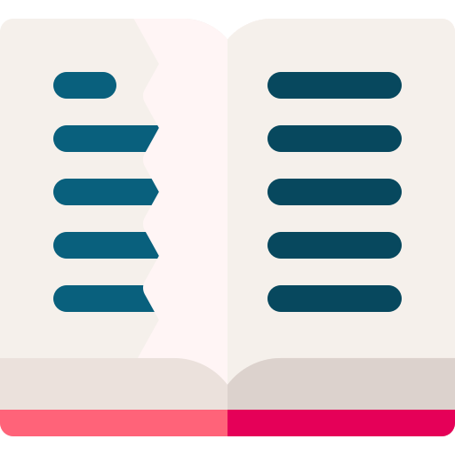 libro Basic Rounded Flat icono