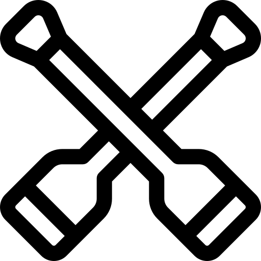 wiosło Basic Rounded Lineal ikona