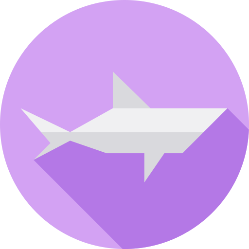 鮫 Flat Circular Flat icon