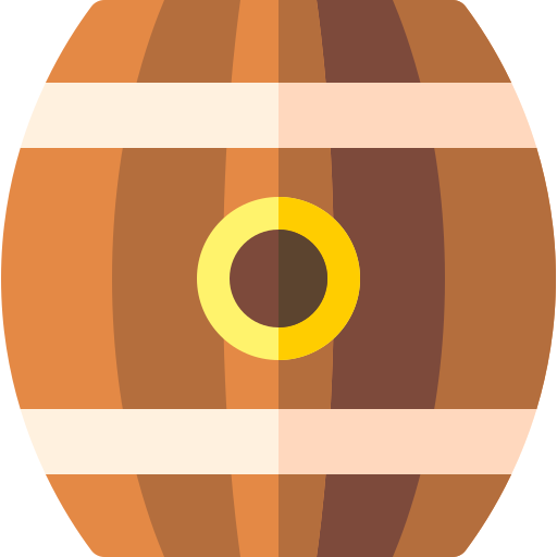 barril Basic Rounded Flat icono