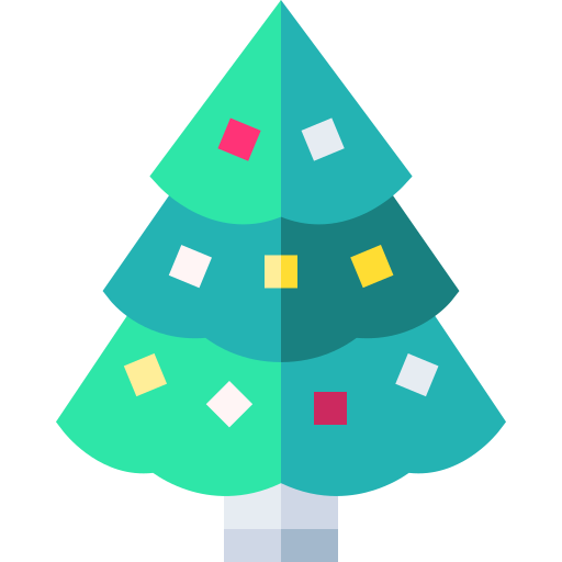 クリスマスツリー Basic Straight Flat icon