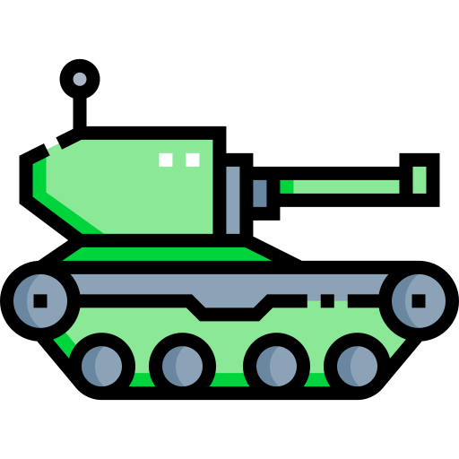 탱크 Detailed Straight Lineal color icon