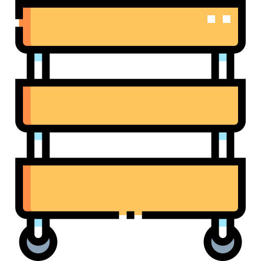 Rack Detailed Straight Lineal color icon
