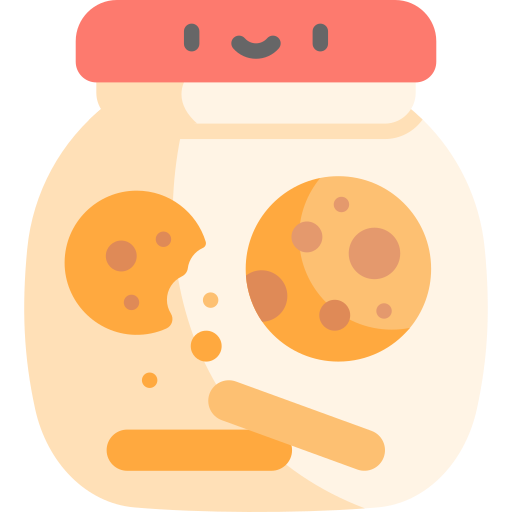 Cookie jar Kawaii Flat icon