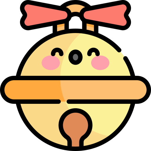 Jingle bell Kawaii Lineal color icon