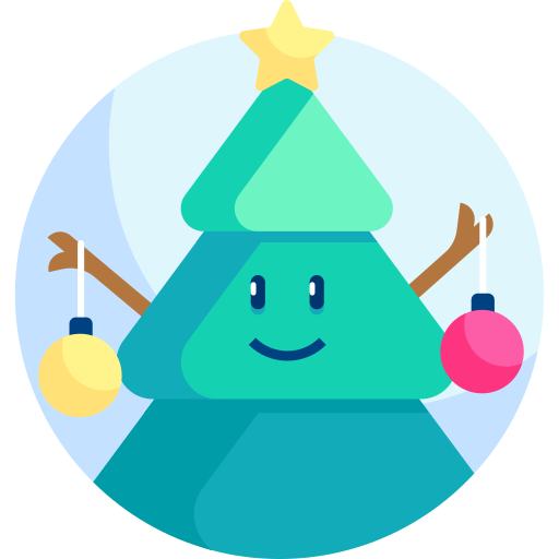 Christmas tree Detailed Flat Circular Flat icon