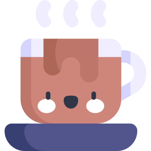 Hot chocolate Kawaii Flat icon