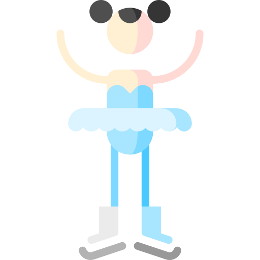Figure skating Puppet Characters Flat icon