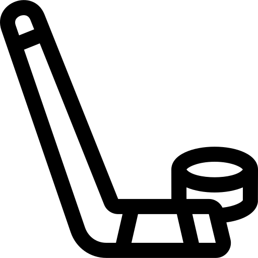 ijshockey Basic Rounded Lineal icoon