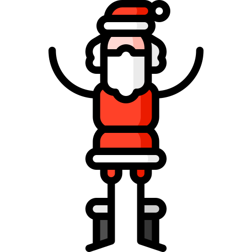 weihnachtsmann Puppet Characters Lineal Color icon
