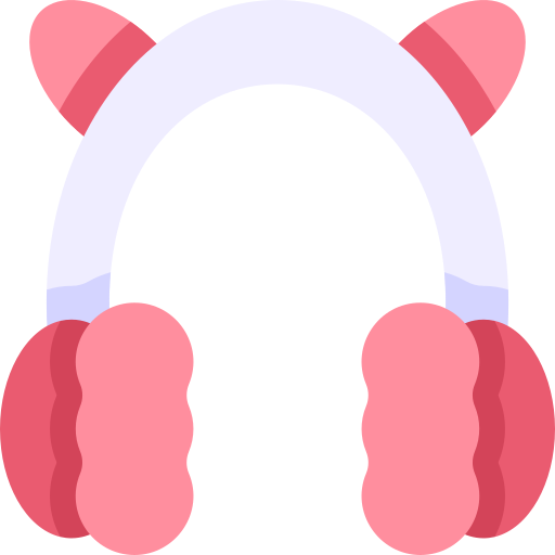 Earmuff Kawaii Flat icon