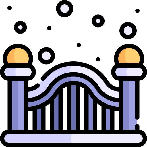 ゲート Kawaii Lineal color icon
