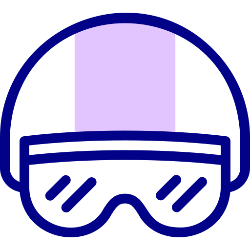 Helmet Detailed Mixed Lineal color icon