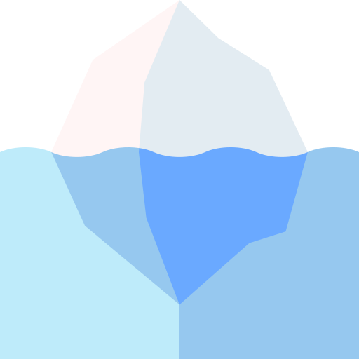 iceberg Basic Straight Flat Ícone