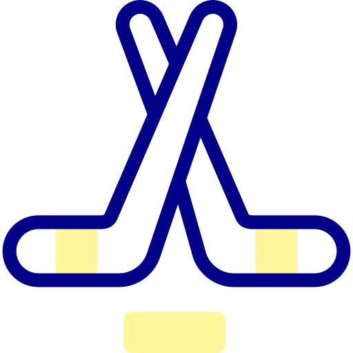 hockey sobre hielo Detailed Mixed Lineal color icono