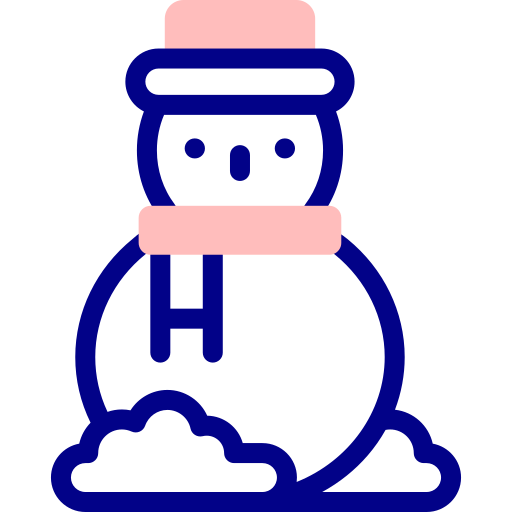 Snowman Detailed Mixed Lineal color icon