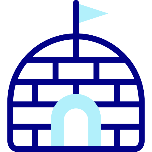 이글루 Detailed Mixed Lineal color icon