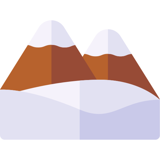 góra Basic Rounded Flat ikona