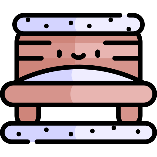 ベンチ Kawaii Lineal color icon