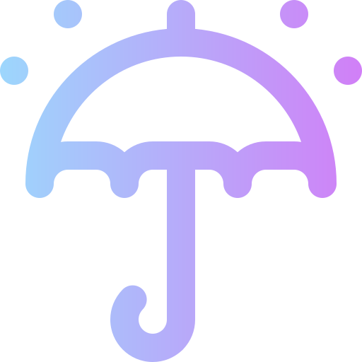 Umbrella Super Basic Rounded Gradient icon