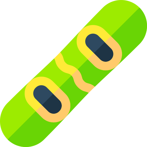 snowboarden Basic Rounded Flat icoon