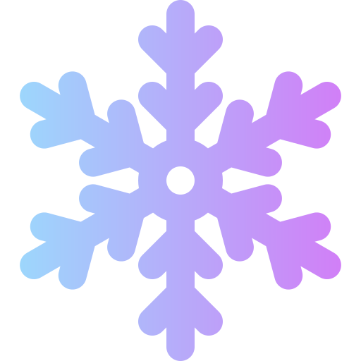 fiocco di neve Super Basic Rounded Gradient icona