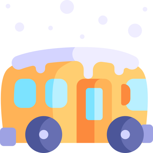 autobús Kawaii Flat icono