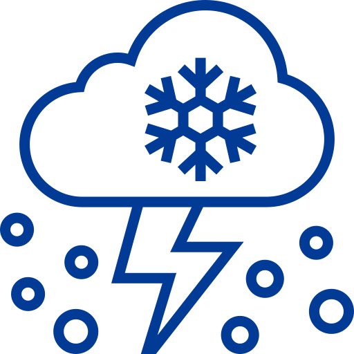 Thunderstorm Detailed bright Lineal icon