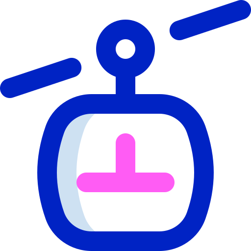 teleférico Super Basic Orbit Color icono