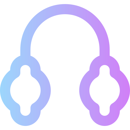 protetores de ouvido Super Basic Rounded Gradient Ícone