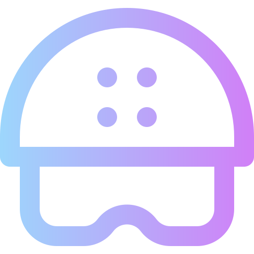 Helmet Super Basic Rounded Gradient icon