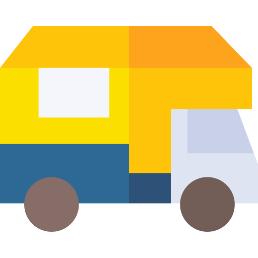 wohnwagen Basic Straight Flat icon