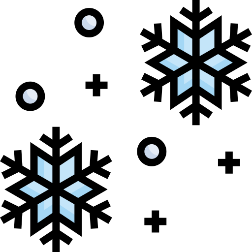 雪 Detailed Straight Lineal color icon
